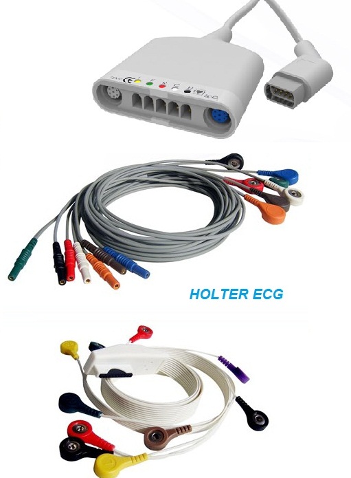 Cables ECG pour holter et Multi paramètres pour moniteur